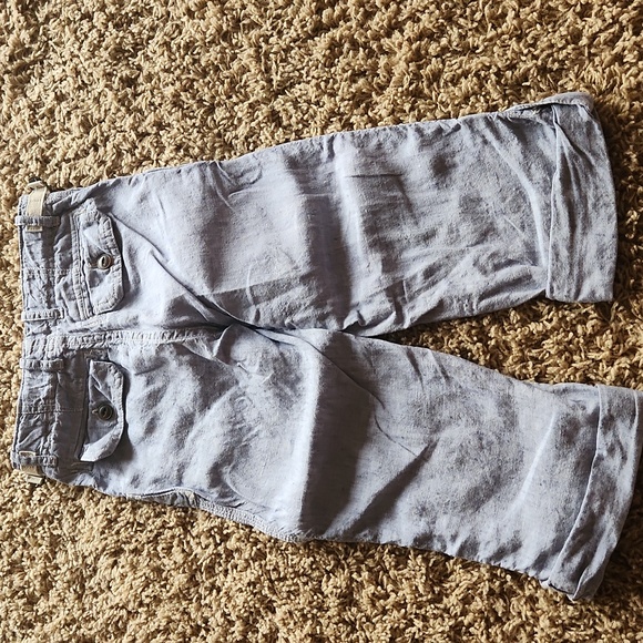 Baby Gap girls light wash pants/capri with adjustable straps size 5 - Picture 5 of 8